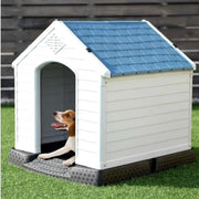 Pet Dog House Plastic Dog Kennel for Indoor Outdoor Animal Shelter Weatherproof by dealonline.co.nz