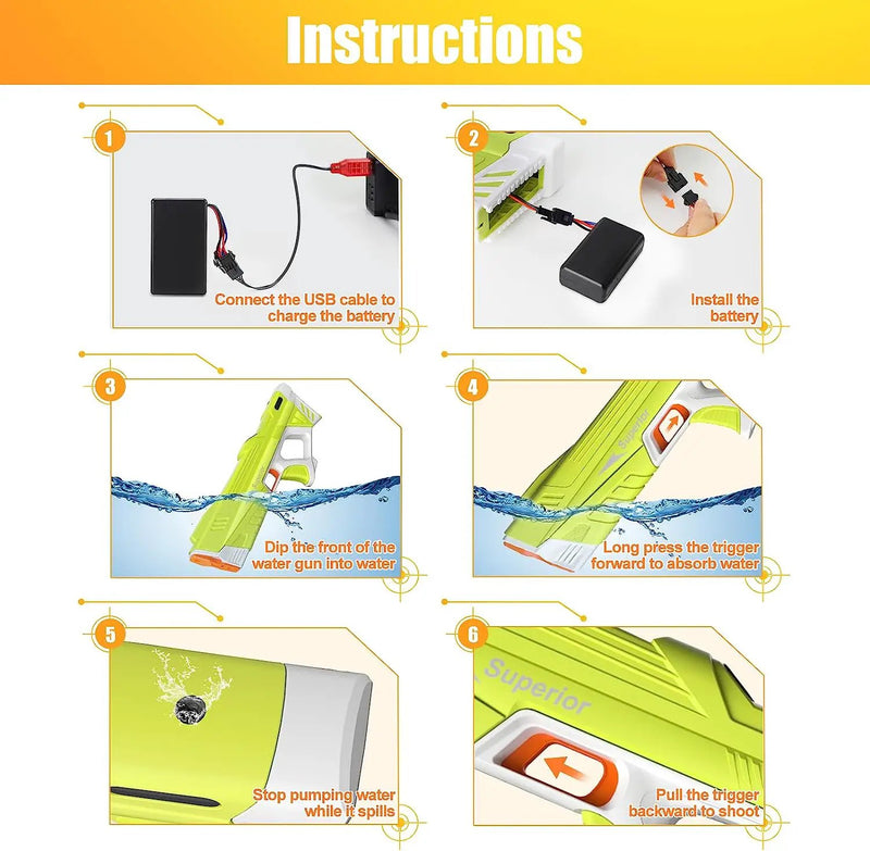 Electric Water Gun by salelink.co.nz