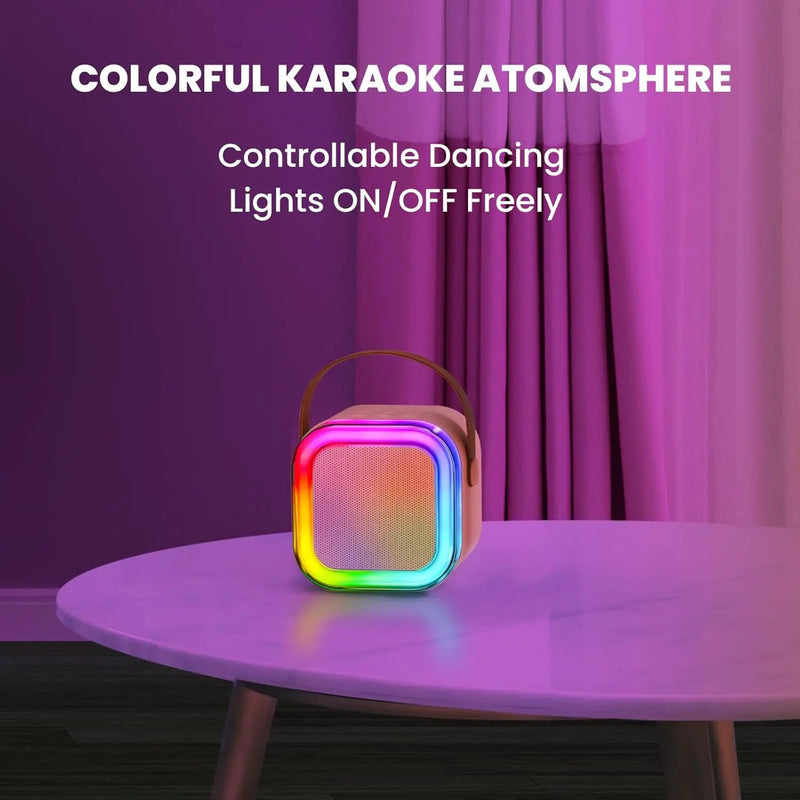 Karaoke Machine with 2 Microphones Bluetooth Speaker by salelink.co.nz