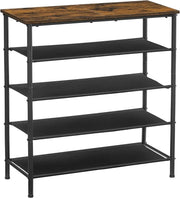 The Shopsite Home-living Shoe Rack Organiser 5 Tier Narrow Shoe Storage Shelf Shoe Rack Organiser 5 Tier Narrow Shoe Storage Shelf