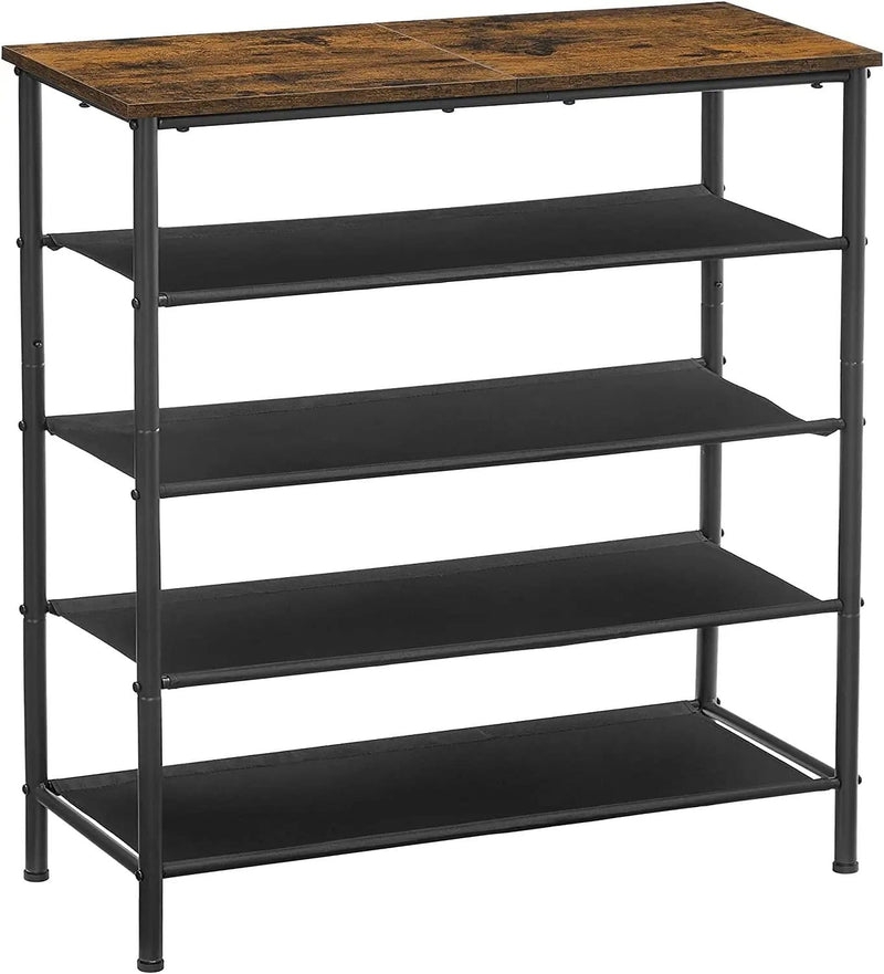 The Shopsite Home-living Shoe Rack Organiser 5 Tier Narrow Shoe Storage Shelf Shoe Rack Organiser 5 Tier Narrow Shoe Storage Shelf