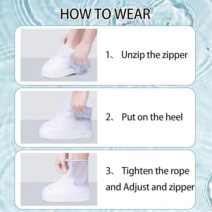 ECOTREK Rain Boot Waterproof Shoes Covers, 6 Sizes available YR214112 by ECOTREK