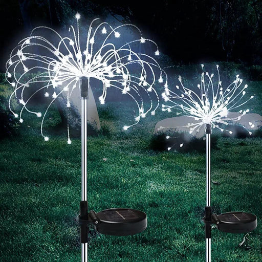 2 Pack Solar LED Firework Garden Light Waterproof LED Outdoor by salelink.co.nz