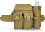 Ecotrek Waterproof Waist Bag with Removable Bottle Pouch - Multi-Pocket Outdoor Sports BL7013 by ECOTREK