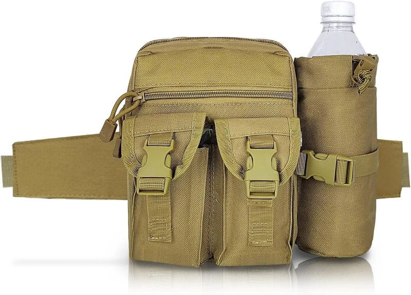Ecotrek Waterproof Waist Bag with Removable Bottle Pouch - Multi-Pocket Outdoor Sports BL7013 by ECOTREK