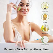 Jade Roller and Gua Sha Massager Set by Poppy Gifts