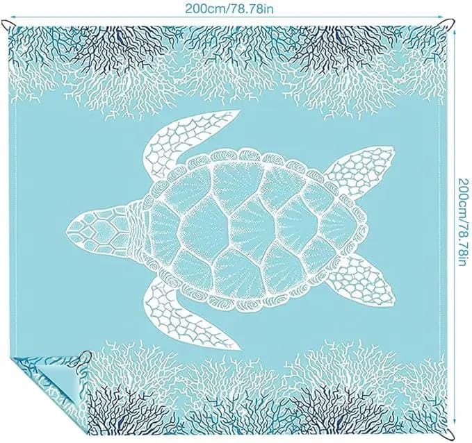 Sandproof Beach Mat – 200 × 200 cm SFJJ6025 by ECOTREK