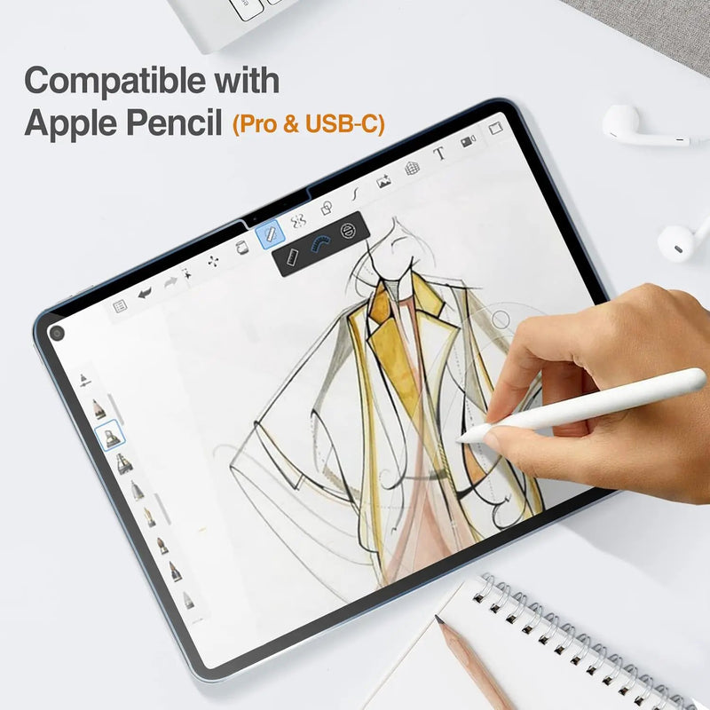 iPad Air/Pro 13 Inch 2024 2025 M2 M3 Tempered Glass Screen Protector by salelink.co.nz