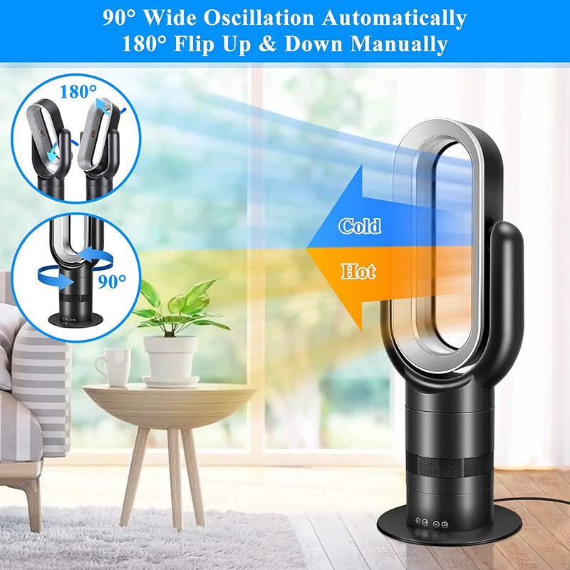 2 in 1 Bladeless Heater Cooler Fan by salelink.co.nz