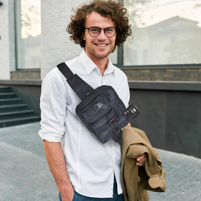 Ecotrek Waterproof Waist Bag with Removable Bottle Pouch - Multi-Pocket Outdoor Sports BL7013 by ECOTREK