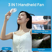 Mini Fan with Power Bank, Flashlight by salelink.co.nz