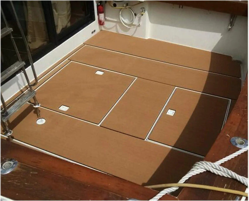 90x240cm Self Adhesive Boat EVA Foam Teak Sheet by salelink.co.nz