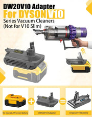 Dewalt 18V 20V Battery Adapter Converter To Dyson V10 Battery by salelink.co.nz
