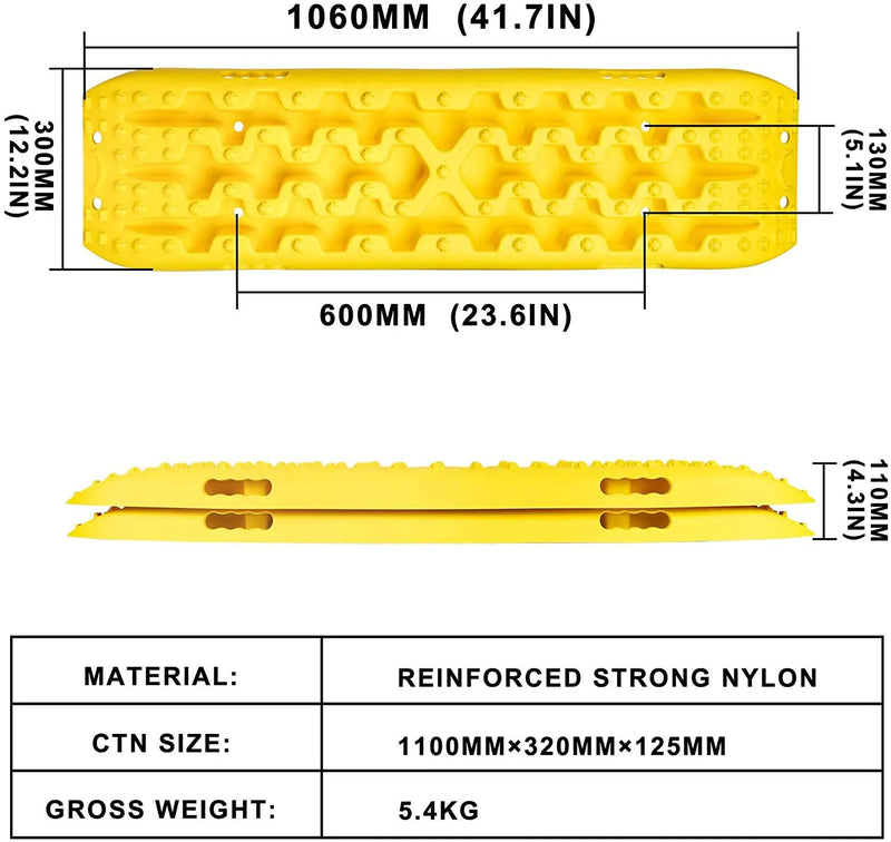 X-BULL Recovery Tracks - Yellow by salelink.co.nz