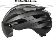 Ecotrek Adult Bicycle Helmet – Adjustable Cycling Helmet with Removable Goggles HT53107 by ECOTREK