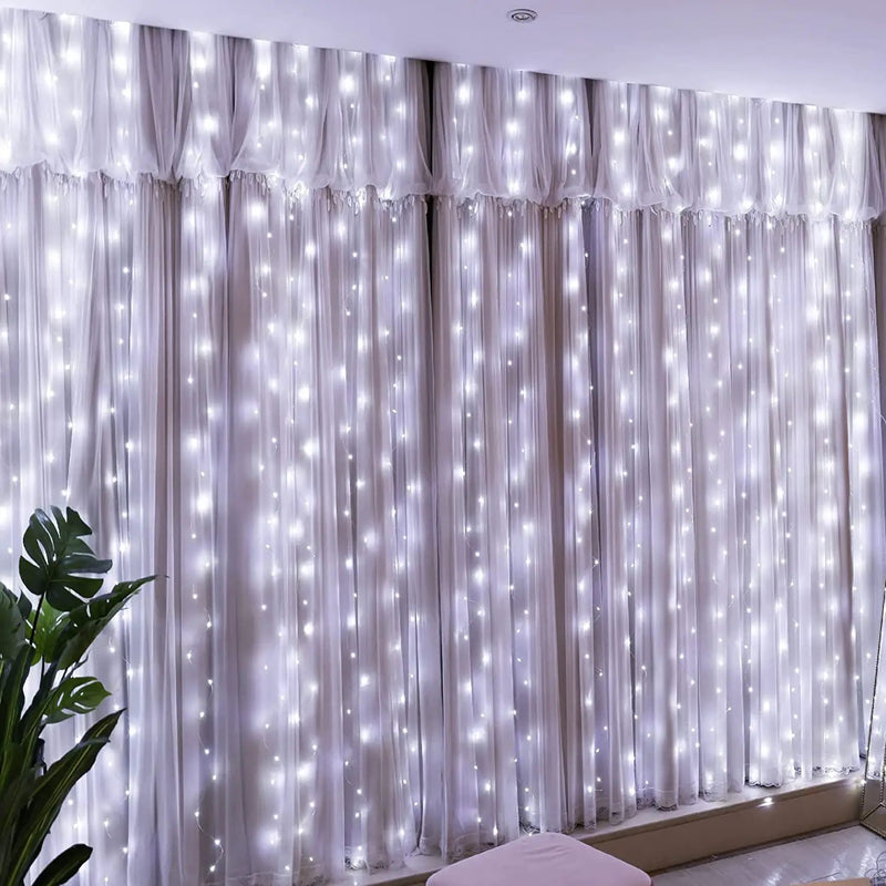 300 LED Curtain String Fairy Light Christmas Light by salelink.co.nz