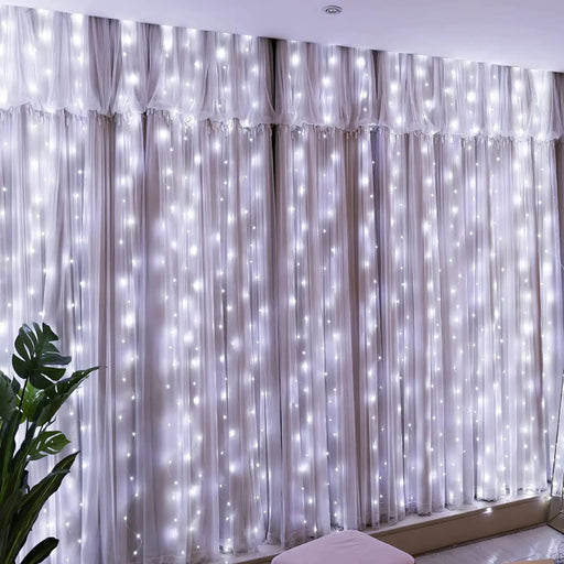 300 LED Curtain String Fairy Light Christmas Light by salelink.co.nz