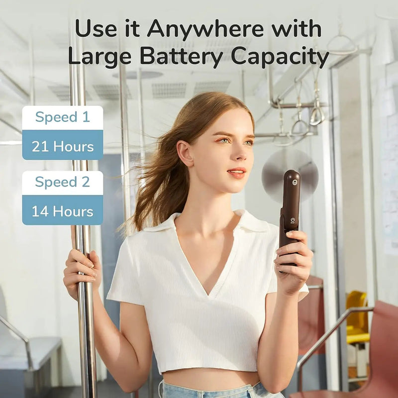 Mini Fan with Power Bank, Flashlight