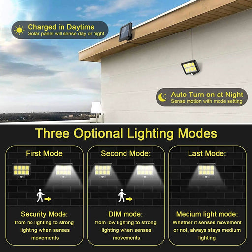 Solar Light Motion Sensor Security Led Flood Light Outdoor Garden Light by salelink.co.nz