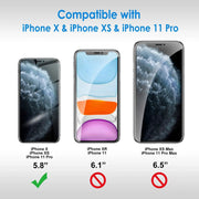2pcs iPhone X/XS/11 Pro 5.8inch Tempered Glass Screen Protector by salelink.co.nz