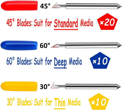 40Pcs Replacement Blades for Cricut Explore Air2/Air 3 /Maker Cutting Machines by salelink.co.nz