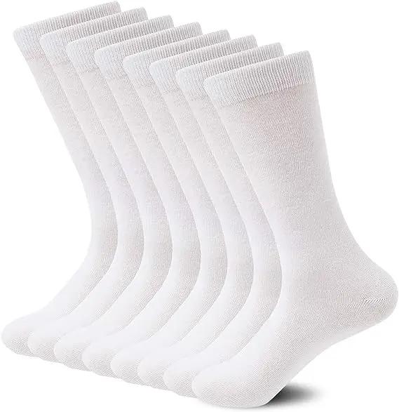 12 Pairs White Socks Business Socks Crew Socks Dress Socks Men's - SIZE7-10 by dealonline.co.nz