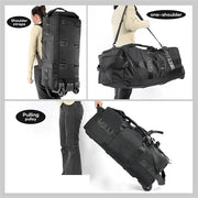 Ecotrek Rucksack with Wheels 80L Rolling Duffle Bag with Wheels 31" Foldable Travel Duffel Versatile 2-in-1 CP1234 by ECOTREK