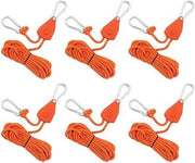Ecotrek Reflective Ratchet Guy Ropes – Adjustable Tent Tie Down Ropes with Pulley JP5687 by ECOTREK
