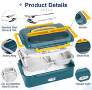 Portable Electric Heated Heating Lunch Box Bento Food Warmer 12V by salelink.co.nz