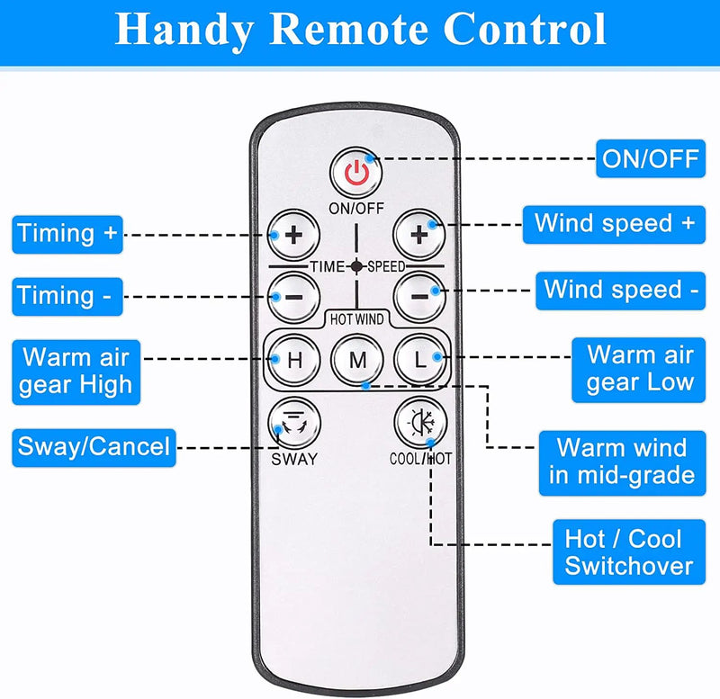 2 in 1 Bladeless Heater Cooler Fan by salelink.co.nz