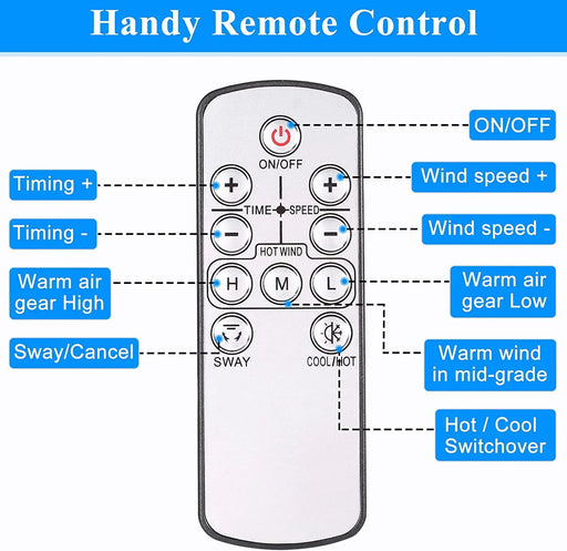 2 in 1 Bladeless Heater Cooler Fan by salelink.co.nz
