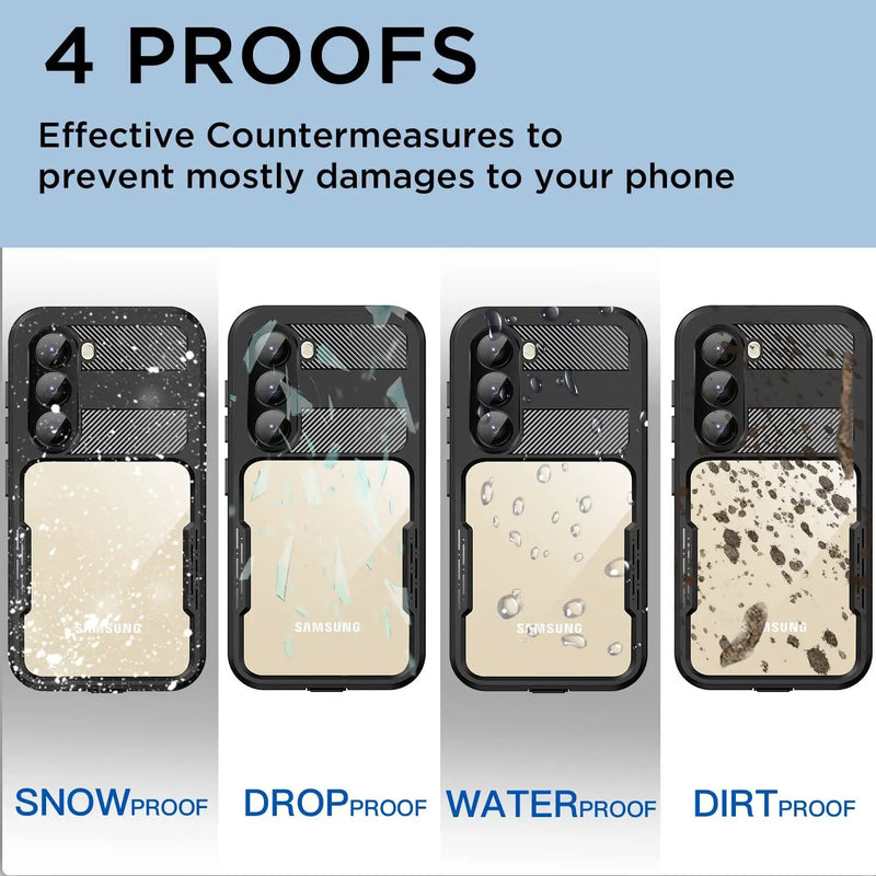 Samsung S23 Plus Waterproof Case RedPepper by salelink.co.nz