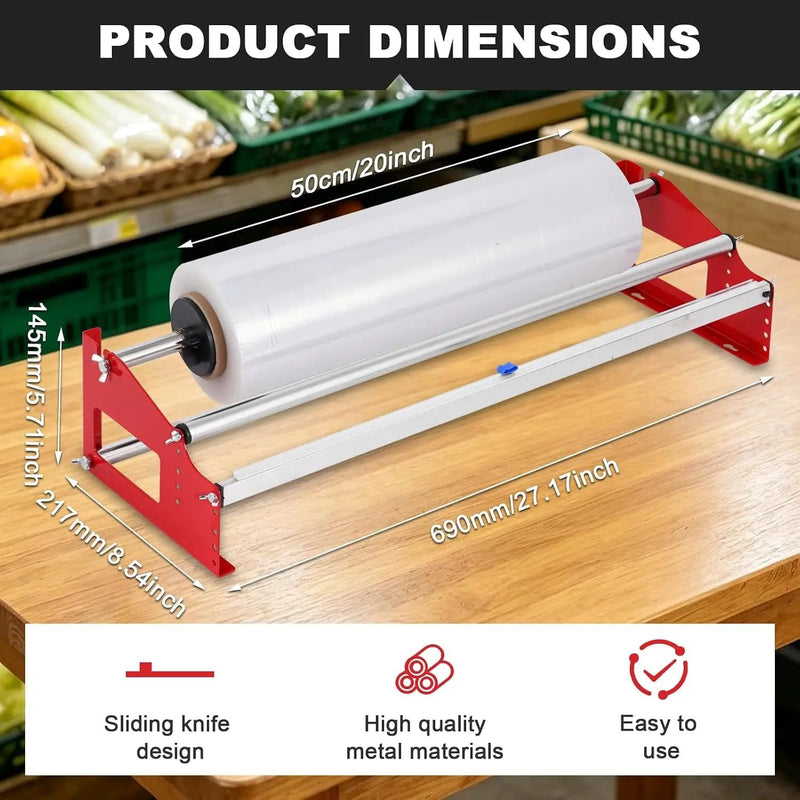 dealonline.co.nz Deal Online NZ Tabletop Stretch Film Dispenser Wrapping Machine for Boxes Stretch Film Dispenser Wrapping Machine For Boxes