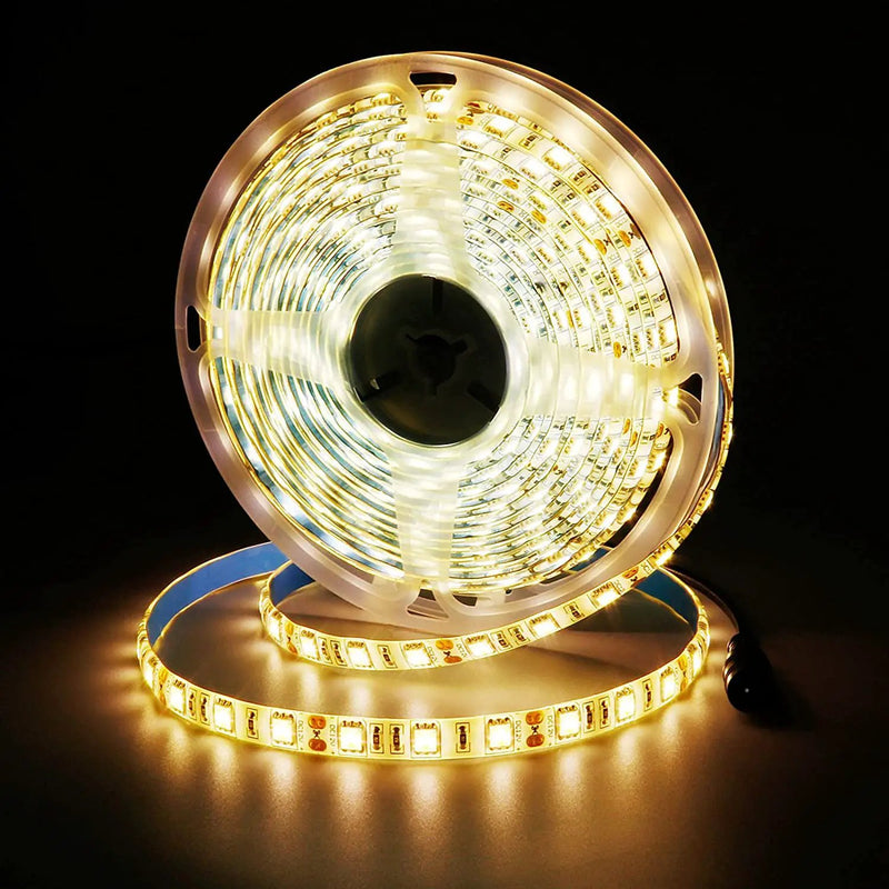 5M Warm White 5050 SMD 12V Led Strip Light by salelink.co.nz