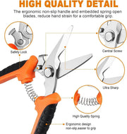 3PCS Garden Pruning Scissors Shears Clippers Set by salelink.co.nz