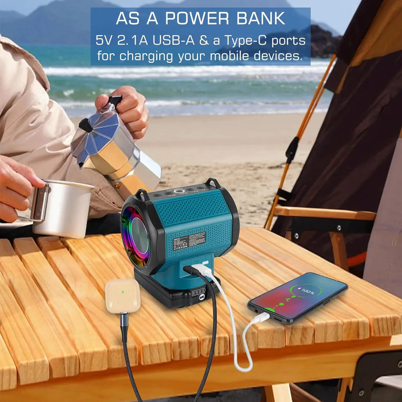 Bluetooth Speaker fits Makita 18V Battery by salelink.co.nz