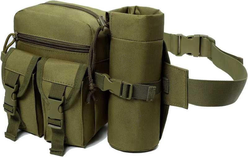 Ecotrek Waterproof Waist Bag with Removable Bottle Pouch - Multi-Pocket Outdoor Sports BL7013 by ECOTREK