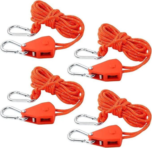ECOTREK Ecotrek Reflective Ratchet Guy Ropes – Adjustable Tent Tie Down Ropes with Pulley JP5687 Ecotrek Reflective Ratchet Guy Ropes – Adjustable Tent Tie Down Ropes with Pulley JP5687