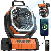 Camping Fan with LED Lantern by salelink.co.nz
