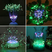 198 LED Hanging Starburst Firework Fairy String Light Lamp Party Xmas Decro by salelink.co.nz