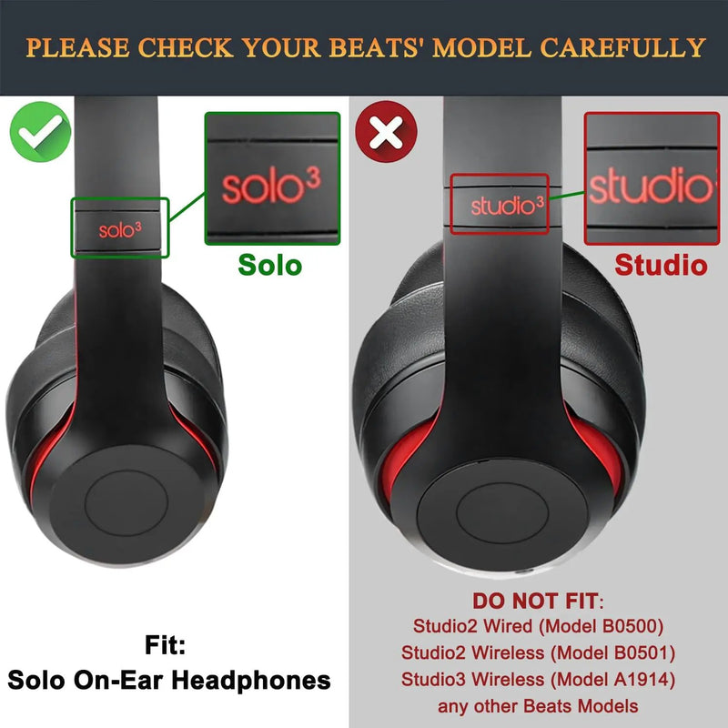 Replacement Ear Pads for Beats Solo 2 3 Headphone Earpads by salelink.co.nz