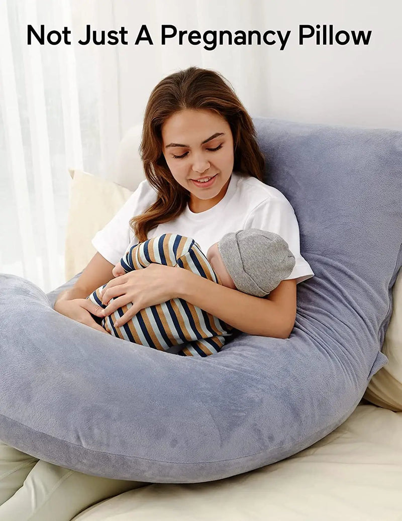 Pregnancy Pillow - Grey by salelink.co.nz
