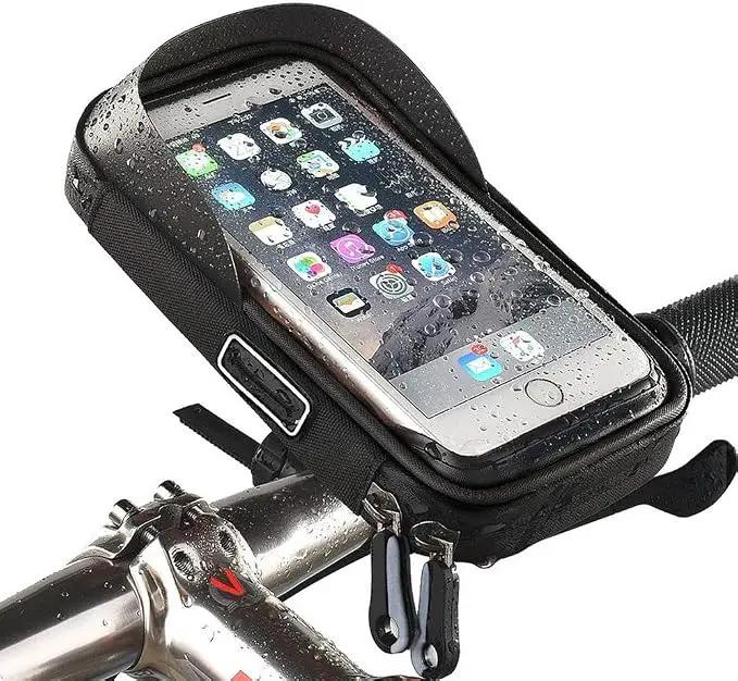 Ecotrek 6.4 inch Universal Bicycle Phone Holder & Waterproof Handlebar Mount Bag TG116611 by ECOTREK