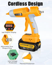 Cordless Hot Glue Gun Compatible with DeWalt 18V Battery by salelink.co.nz