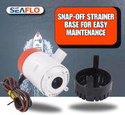 12V SEAFLO 1100GPH Bilge Submersible Water Pump by salelink.co.nz