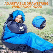 4-Season Adults Envelope Camping Sleeping Bag – Compact & Lightweight DYLF61327 by ECOTREK