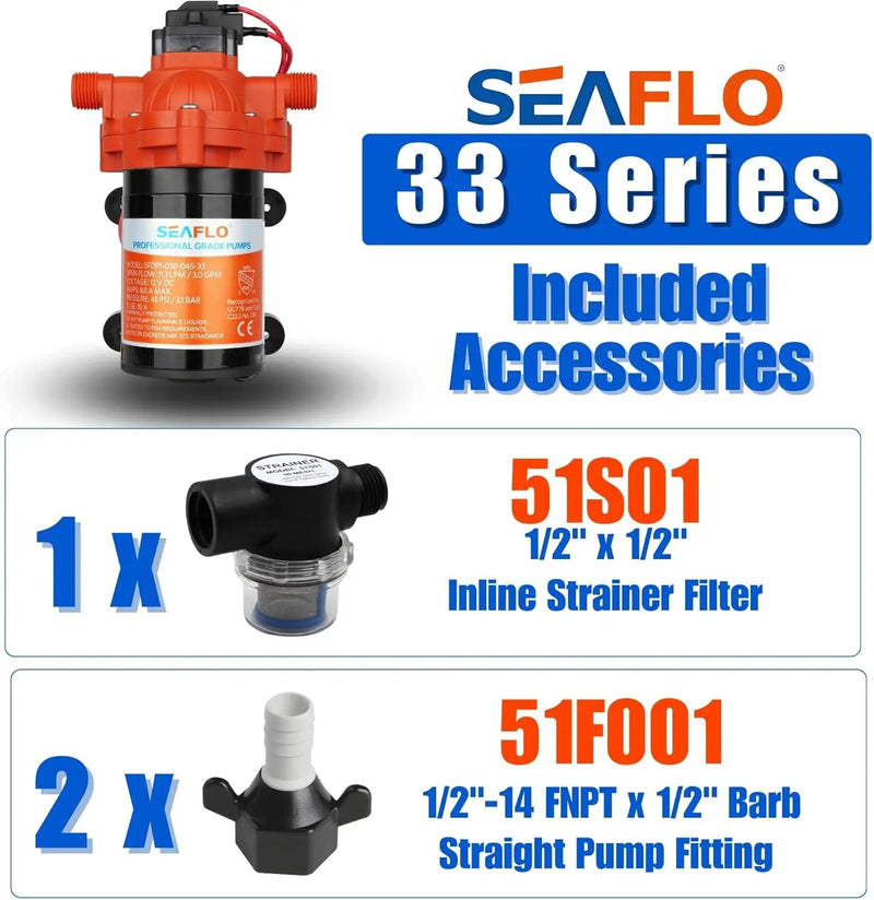 12V Seaflo Diaphragm Water Pump by salelink.co.nz