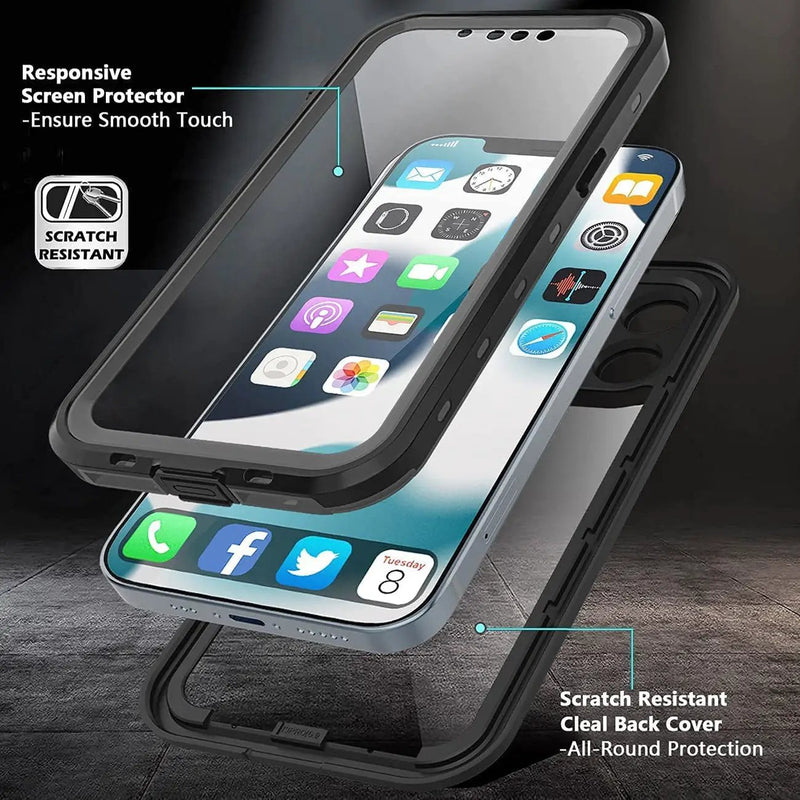 iPhone 13 Pro Max Waterproof Case by salelink.co.nz
