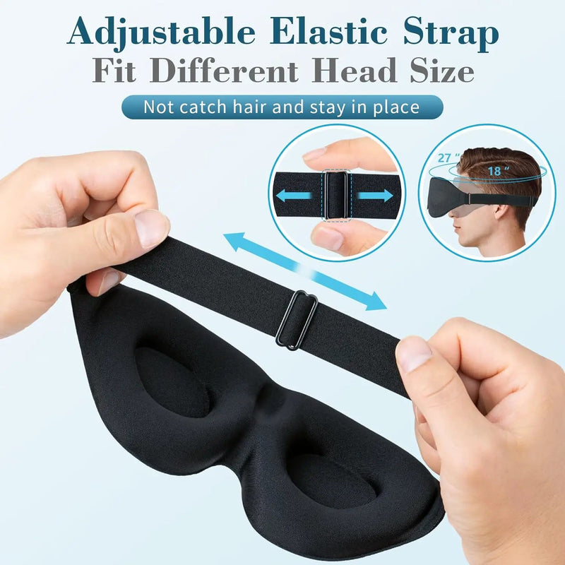 Travel Sleep Eye Mask 3D Memory Foam Padded Light Sleeping Blindfold by salelink.co.nz