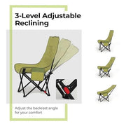 ECOTREK Three-Position Portable Folding Outdoor Chair TMD5161 by ECOTREK